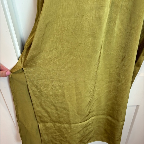 NWT a new day Olive Green Spaghetti-Strap Midi Dress - Picture 3 of 4